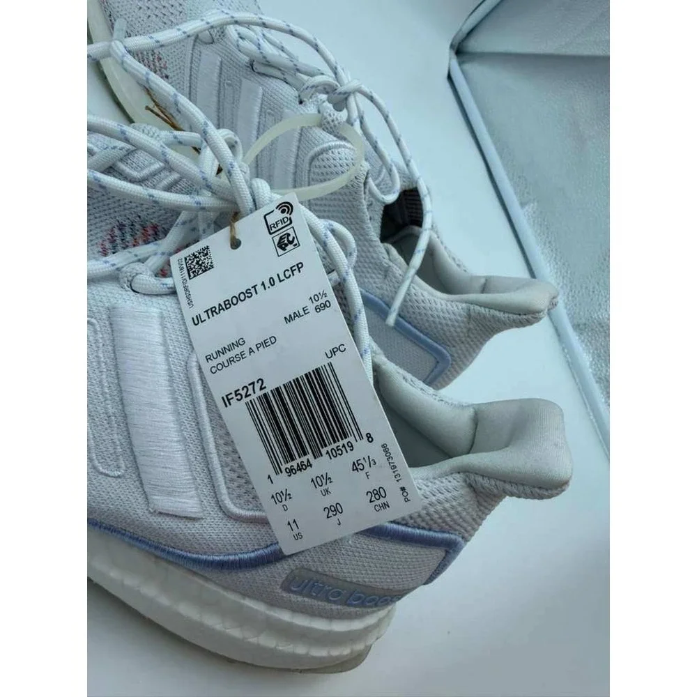 adidas UltraBoost 1.0 – White/Blue‎ Dawn/Pink – Size 11 Women's - NWT